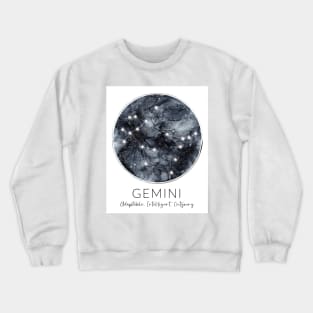 Gemini Zodiac Moon Constellation Crewneck Sweatshirt